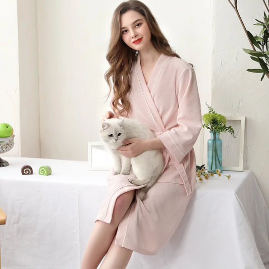 peignoir de bain femme xs rose