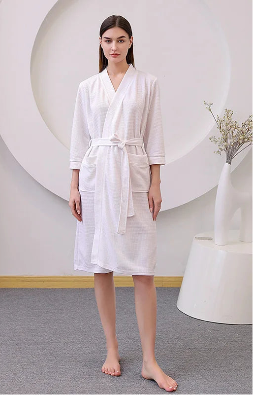 peignoir de bain femme xs blanc