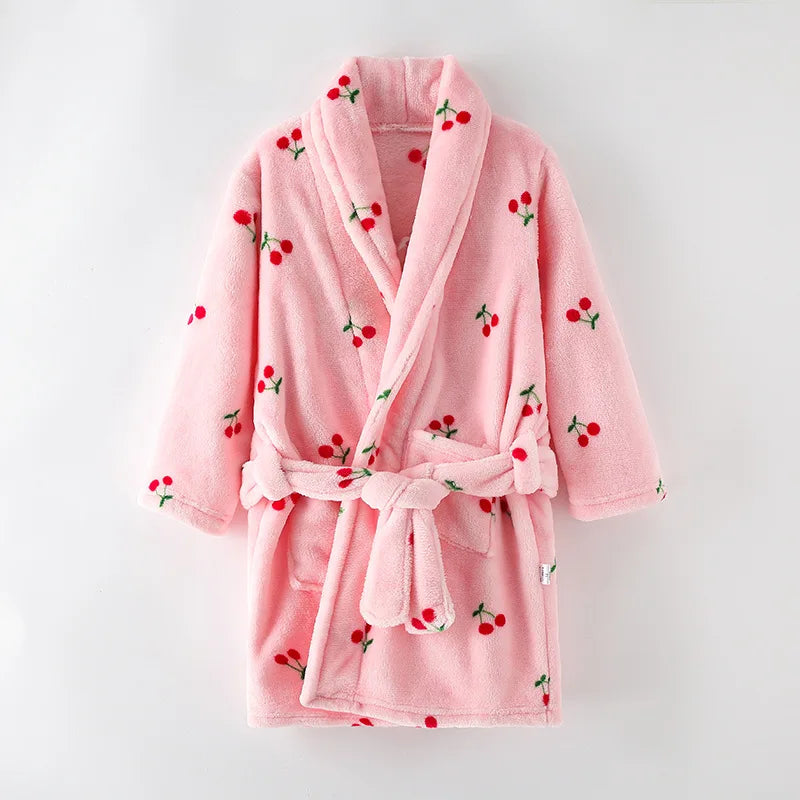 peignoir de bain fille 10 ans rose cerise