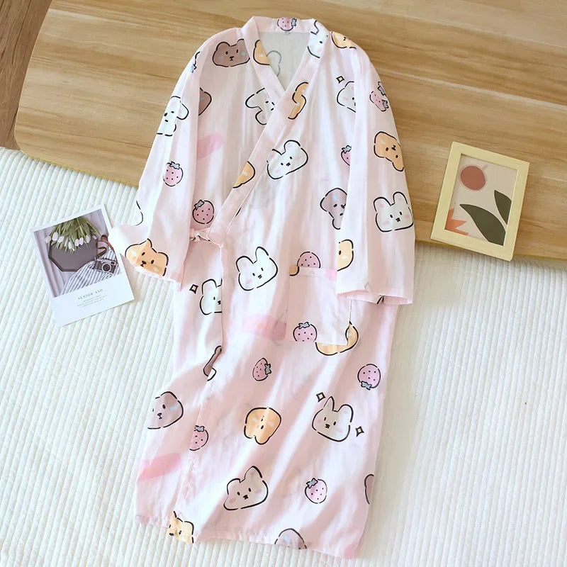 peignoir de bain gaze de coton style 8