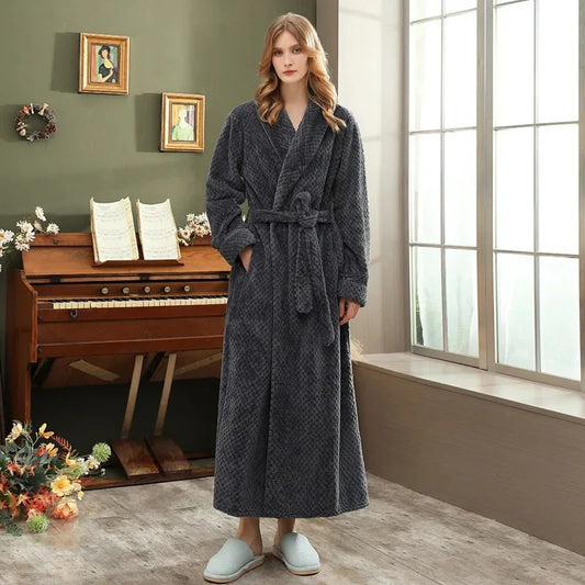 peignoir de bain grande taille gris femme