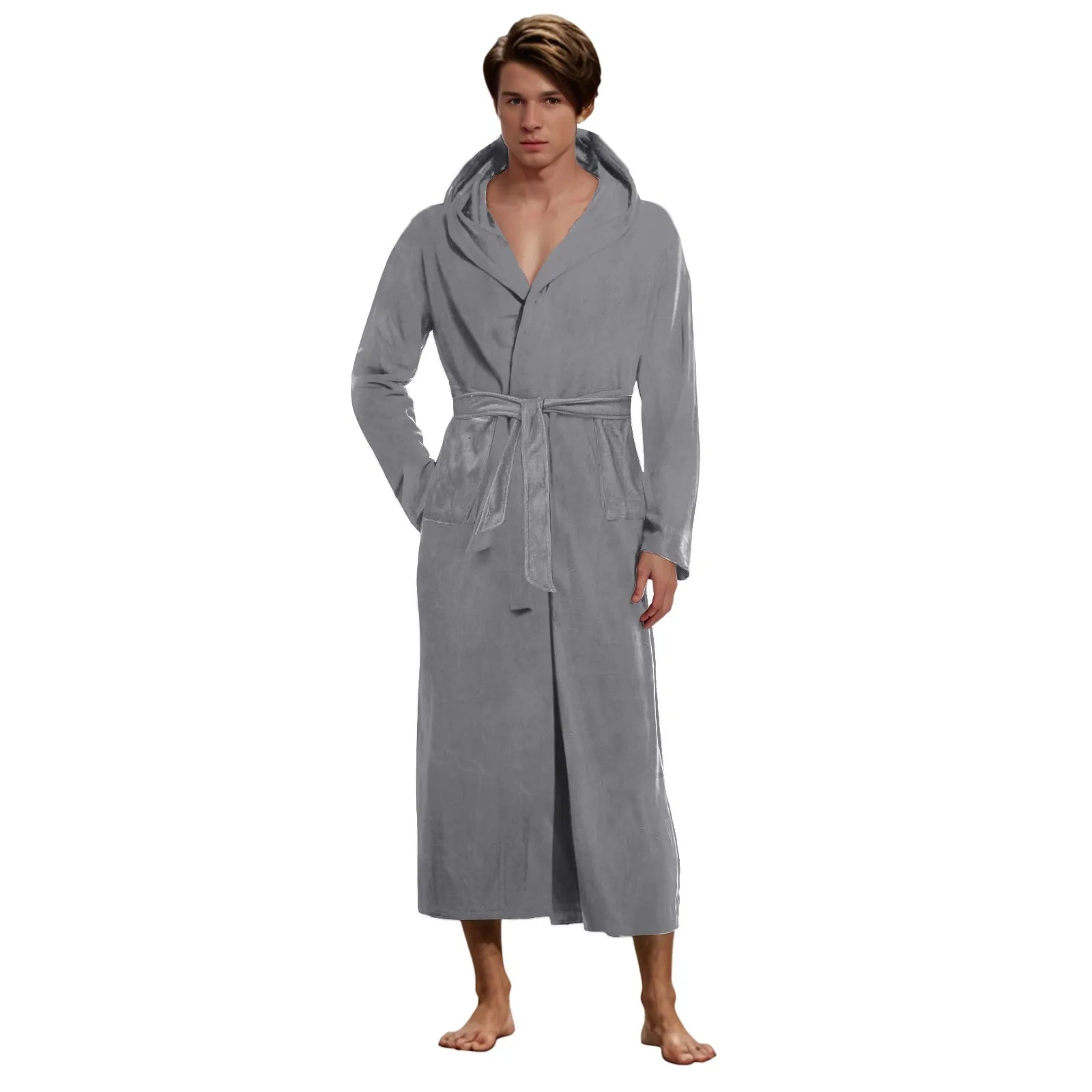 peignoir de bain homme 3xl gris
