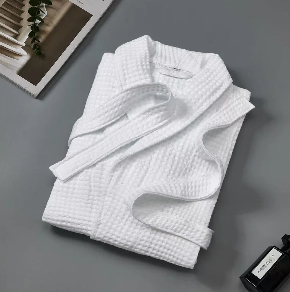 peignoir de bain homme éponge blanc