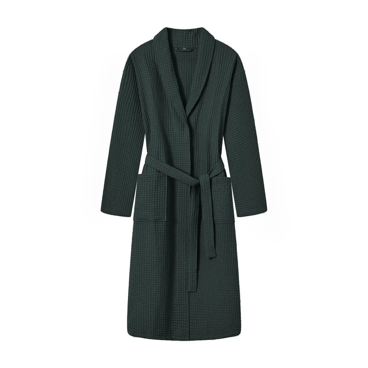 peignoir de bain homme éponge vert foncé