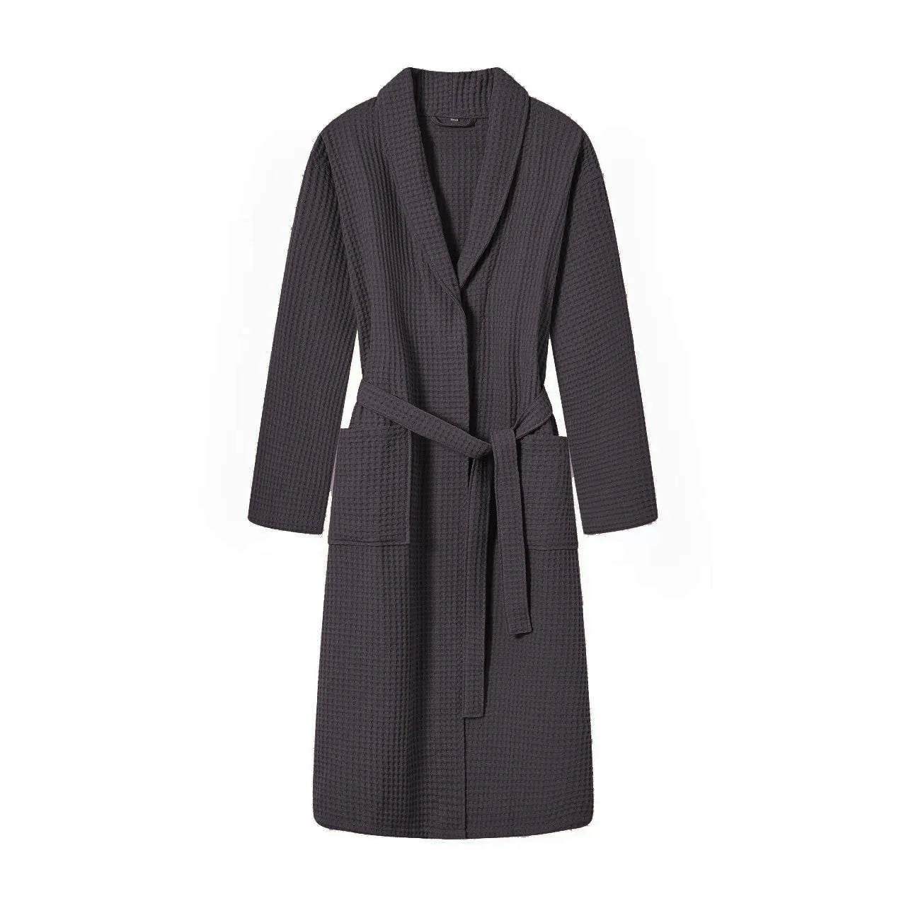 peignoir de bain homme éponge gris 