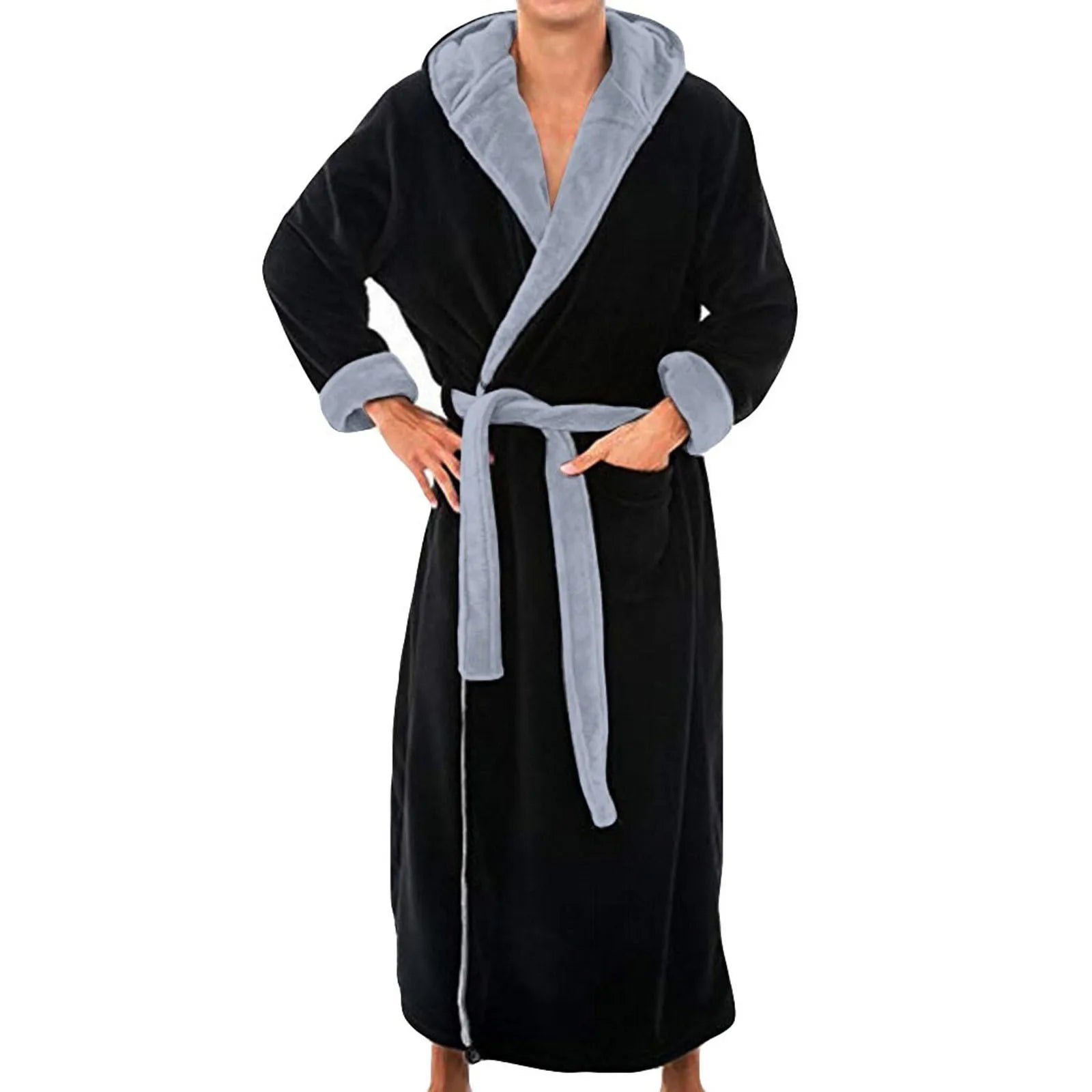 peignoir de bain homme grande taille noir