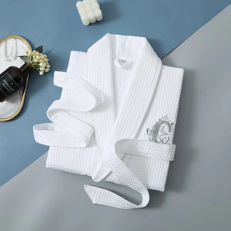 peignoir de bain homme haut de gamme blanc