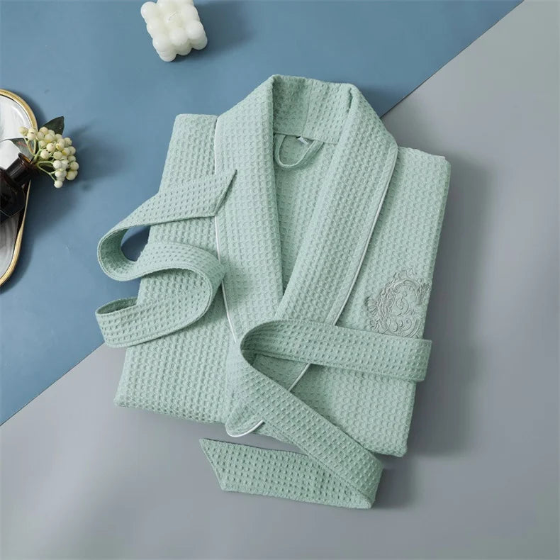 peignoir de bain homme haut de gamme vert