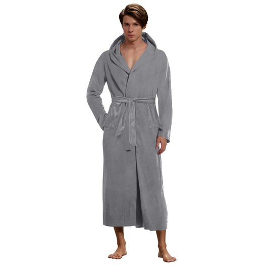 peignoir de bain homme xxl gris
