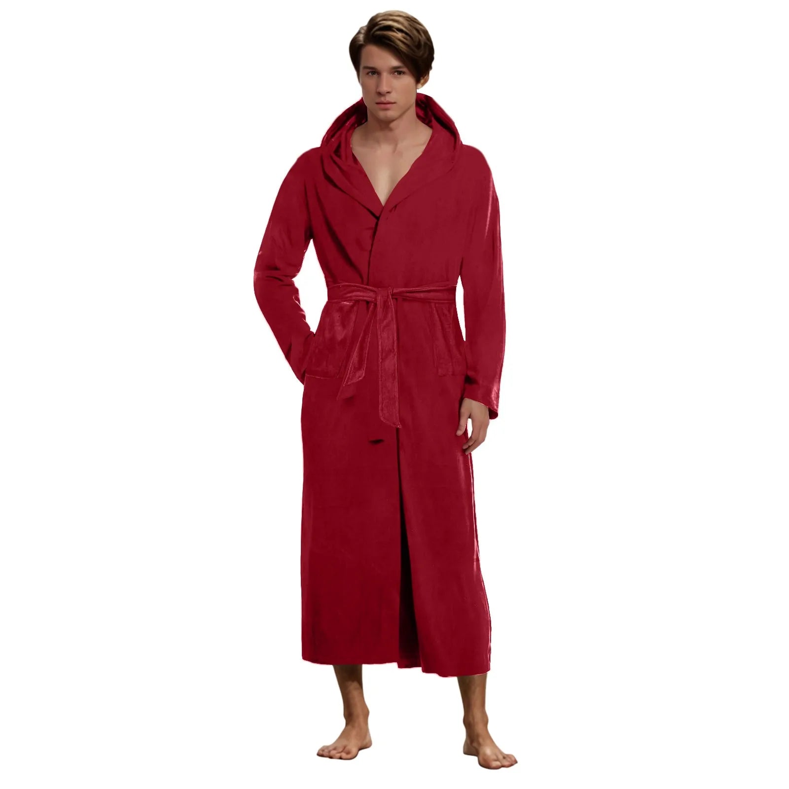 peignoir de bain homme xxl rouge