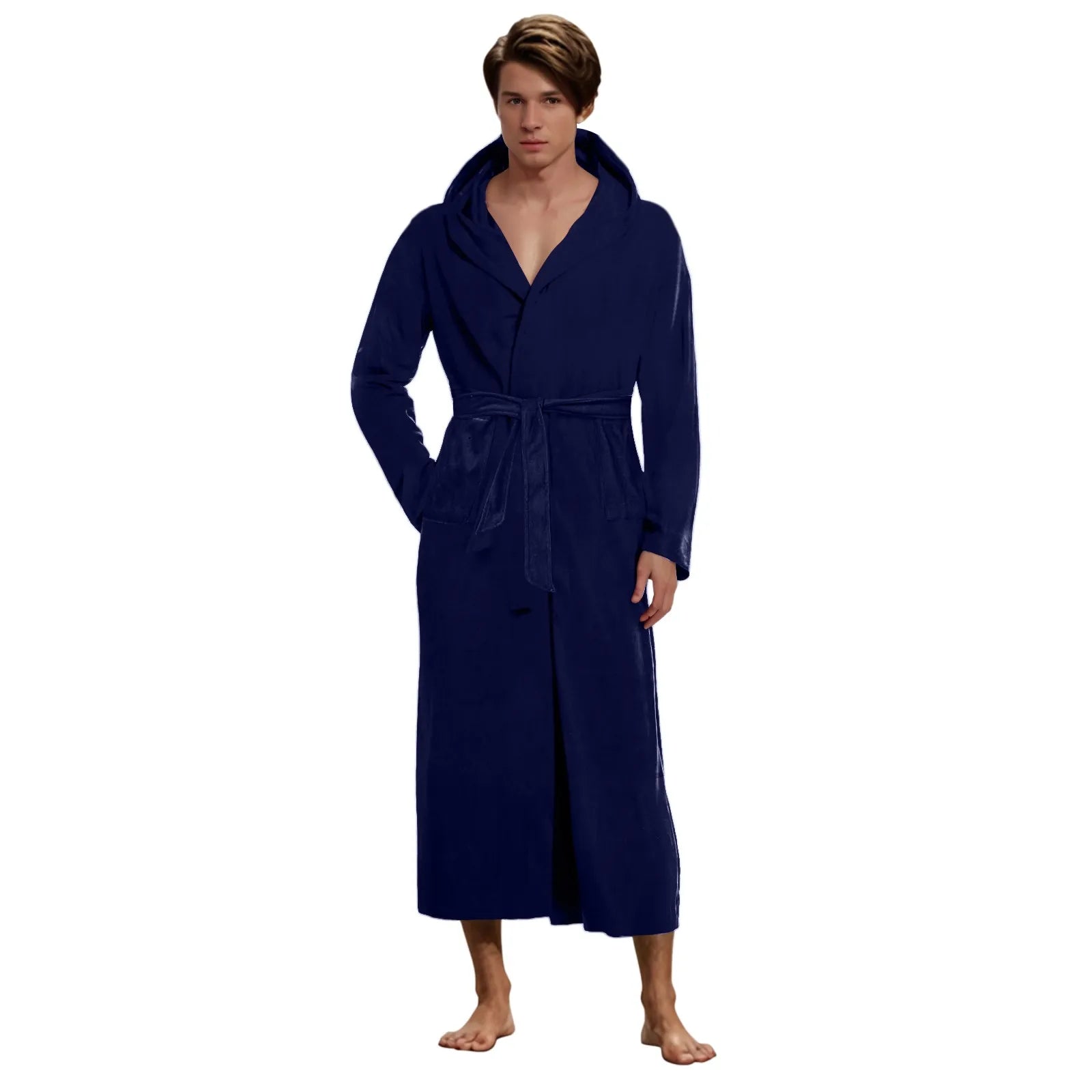 peignoir de bain homme xxl bleu marine