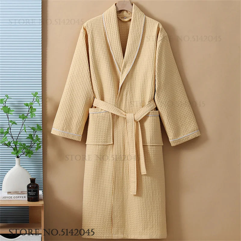 peignoir de bain jaune