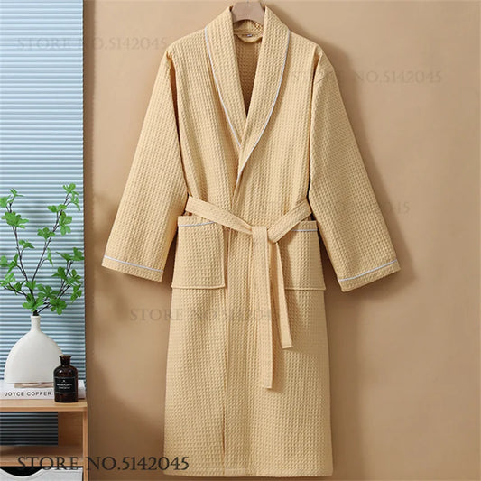 peignoir de bain jaune