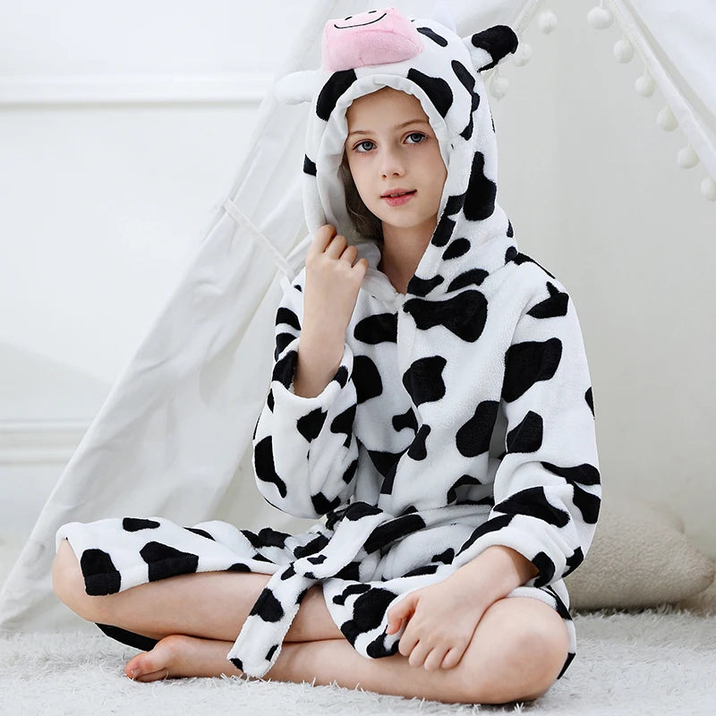 peignoir de bain junior vache