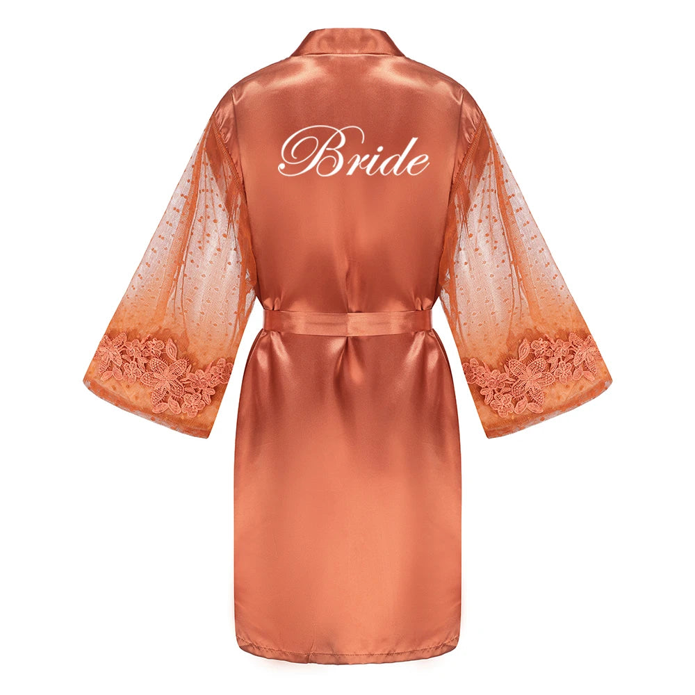 peignoir de bain mariage - mariée bronze