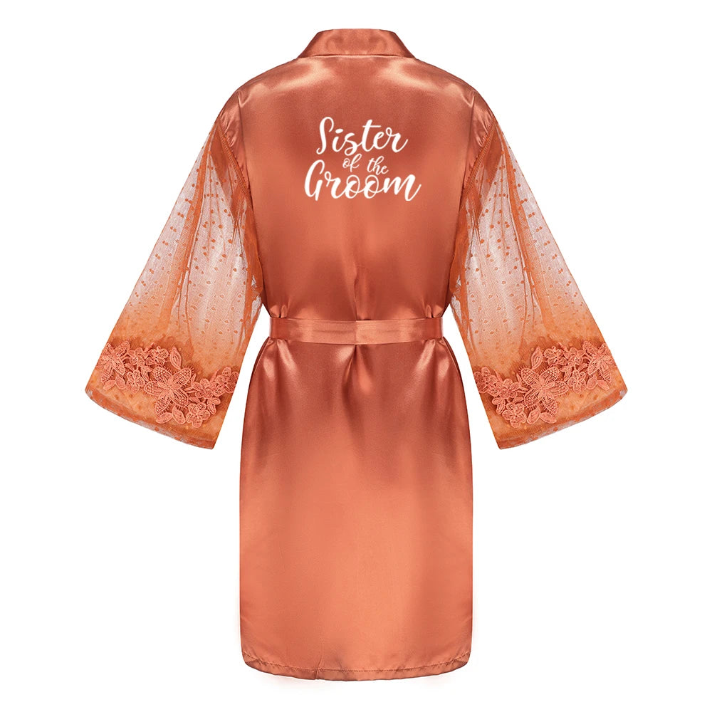 peignoir de bain mariage - soeur du marié