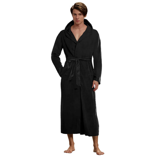 peignoir de bain noir homme