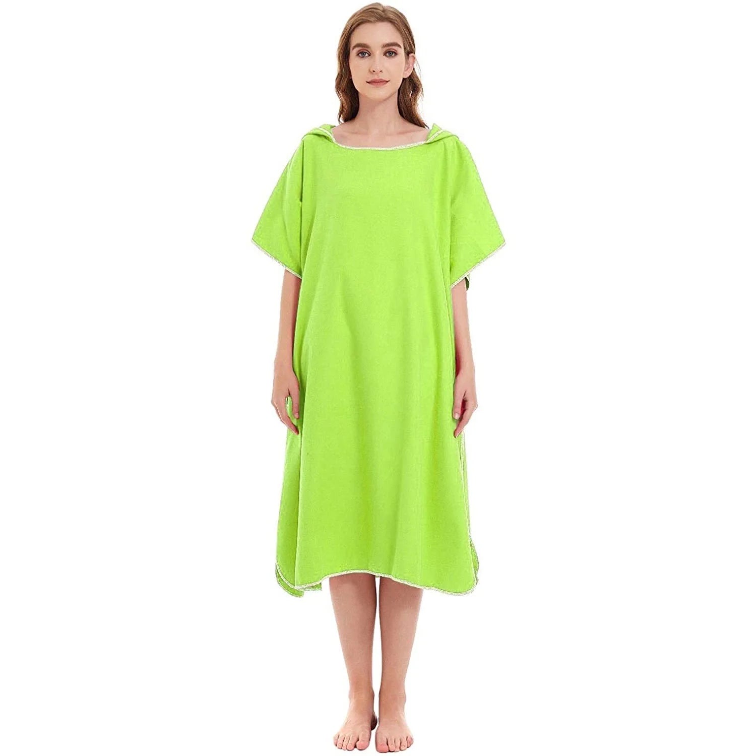 peignoir de bain piscine vert