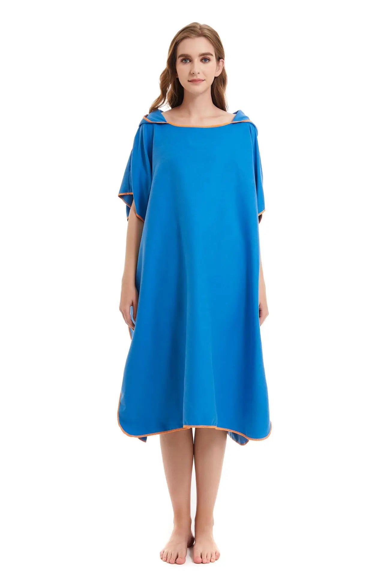 peignoir de bain piscine bleu