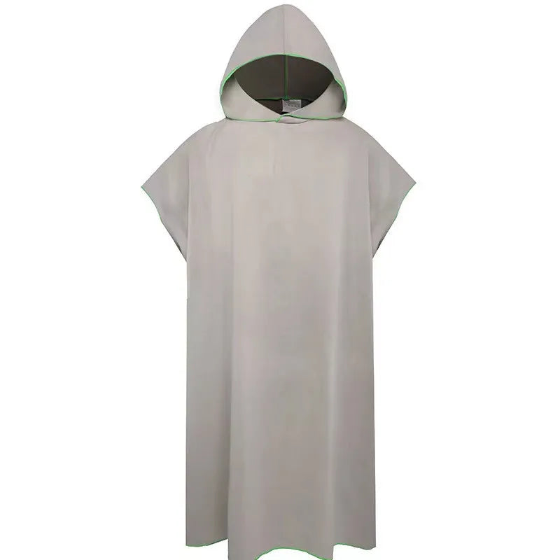 peignoir de bain sport gris