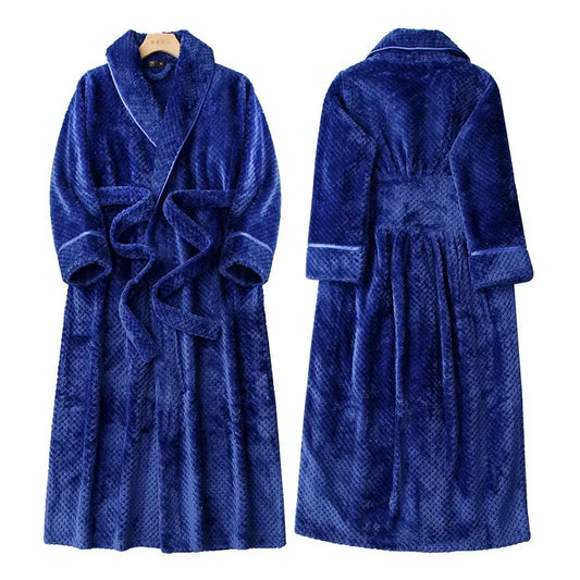 peignoir de bain velours bleu roi