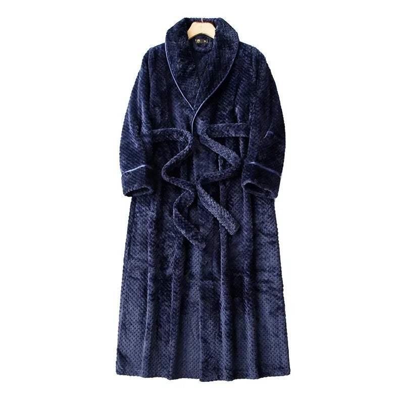 peignoir de bain velours bleu marine
