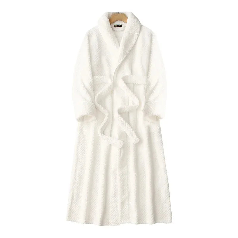 peignoir de bain velours blanc