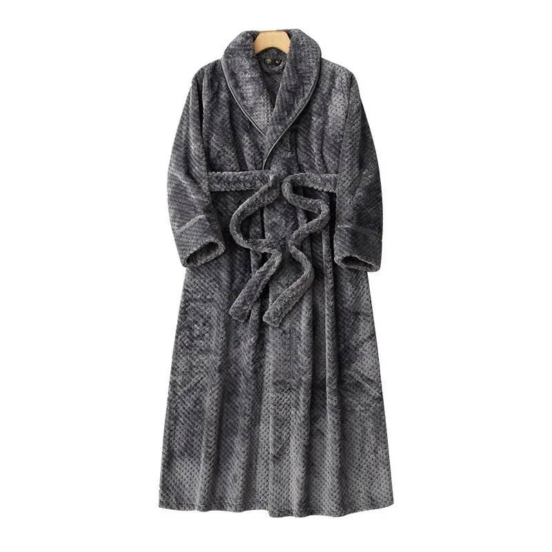 peignoir de bain velours gris