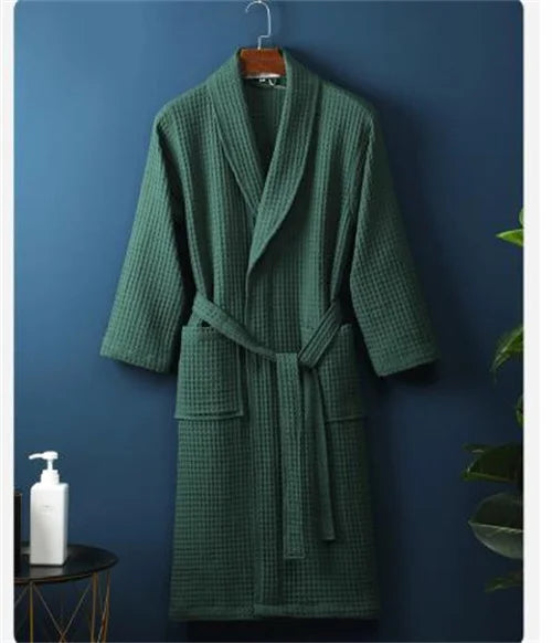 peignoir de bain vert